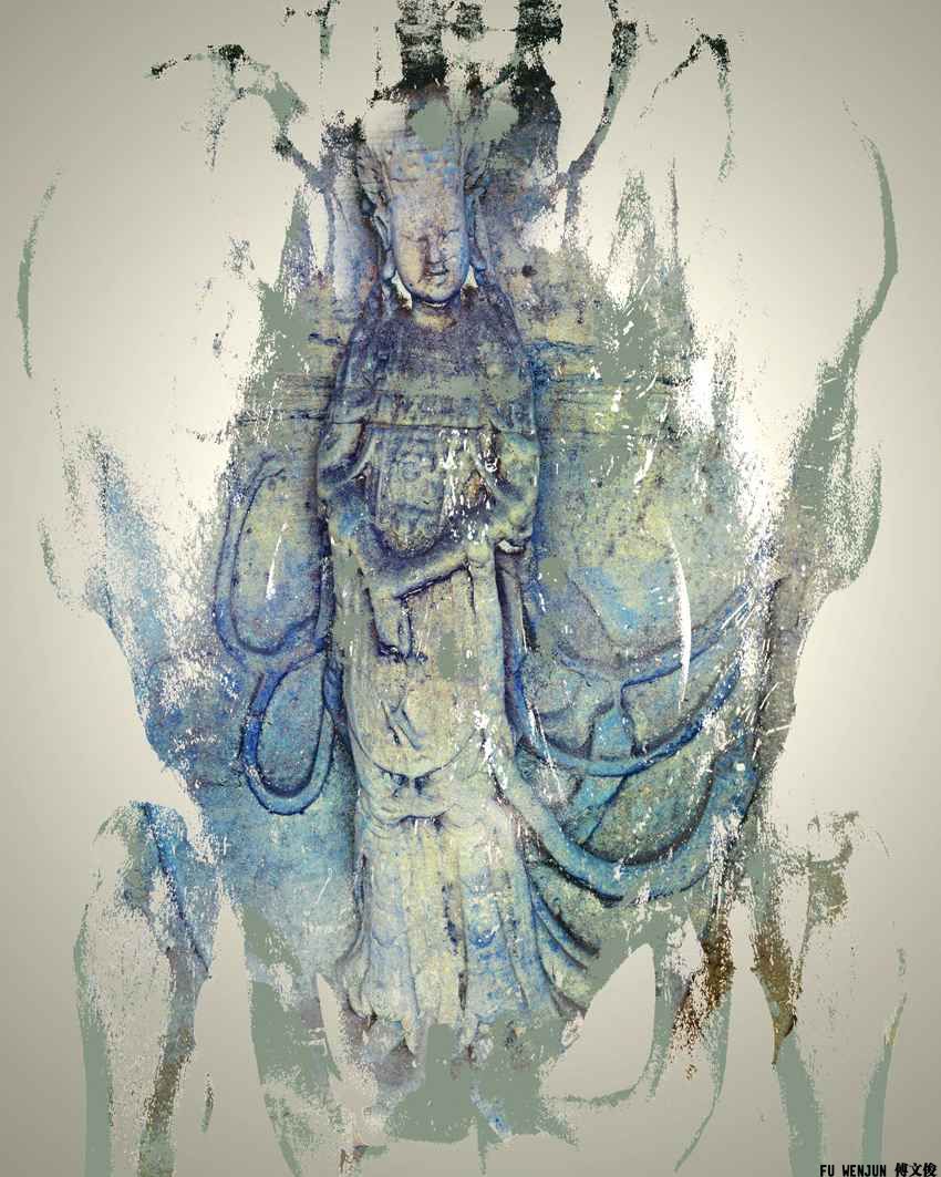 Illusory Metamorphoses grass cloth version No.3