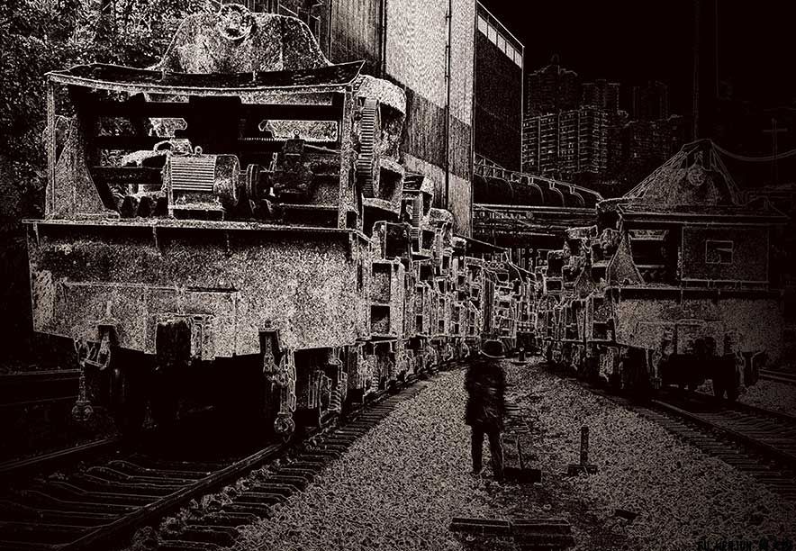 Leaving the Stage-National Welfare and People's Livelihood conceptual photograp
