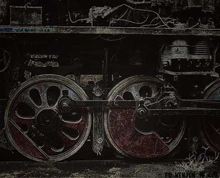 Leaving the Stage-Backbone conceptual photography