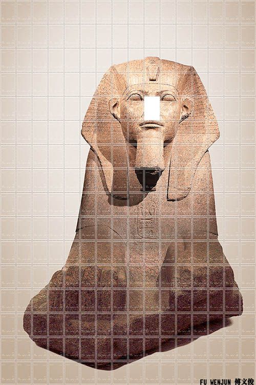 Stamps-Great Sphnix of Tanis conceptual photography